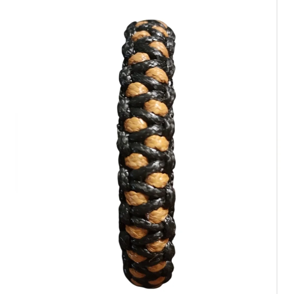 Black and Tan Braided Bracelet